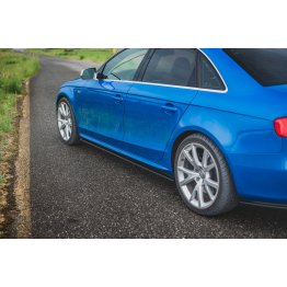 Накладки сплиттеры на пороги на Audi A4 B8 / S4 B8